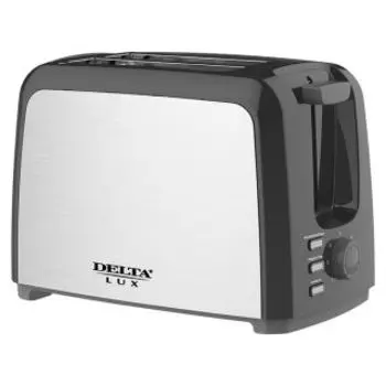 Тостер Delta LUX DL-090 нерж.,черный