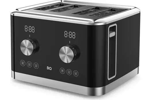 Тостер BQ T4000 Черный-Стальной