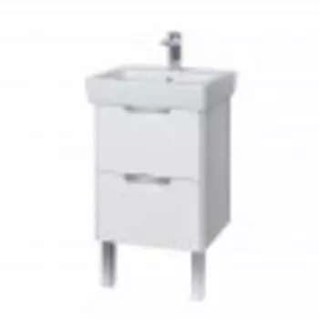 Тумба Акватон Сильва 50 1A2117K1SIW70 с раковиной (1A211701SIW70+1WH302184) (2 коробки)