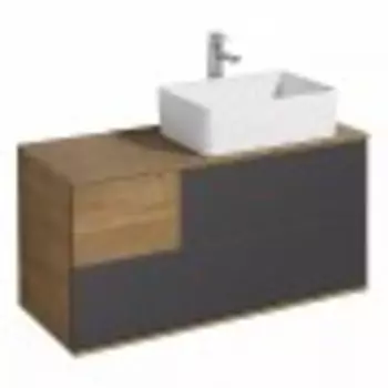 Тумба Акватон Терра 105 1A2469K1TEKA0 с раковиной (1A246901TEKA0+732700B000) (2 коробки)