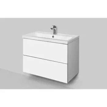 Тумба Am.Pm GEM 75см подвесная (с раковиной) белый M90-FHX0752-WC0752WG