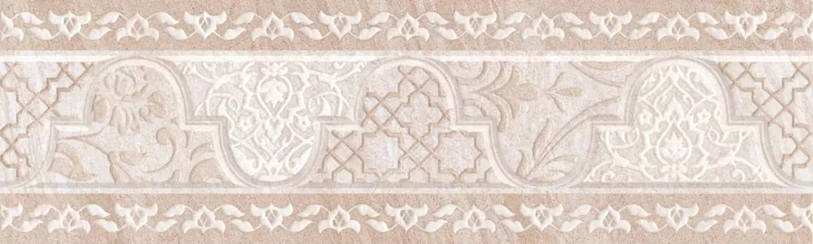 Плитка керамическая GlobalTile Ternura 25х7,5см, бежевый, бордюр