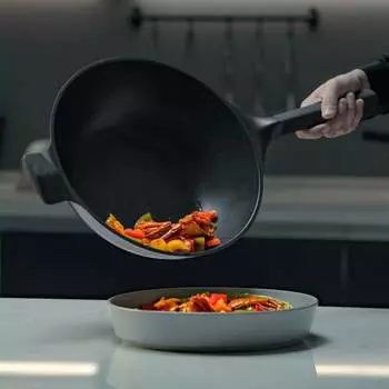 Сковорода-вок Xiaomi Huo Hou Super Platinum Non-Stick Wok 30cm