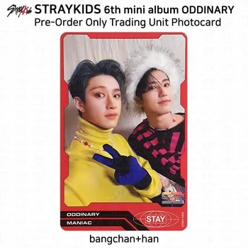 Шестой мини-альбом Stray Kids Oddinary Trading Unit Преимущество предзаказа фотокарты KPOP Unit #01