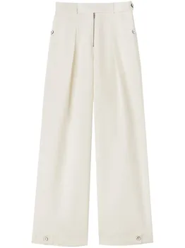 Широкие брюки с завышенной талией JIL SANDER, белый
