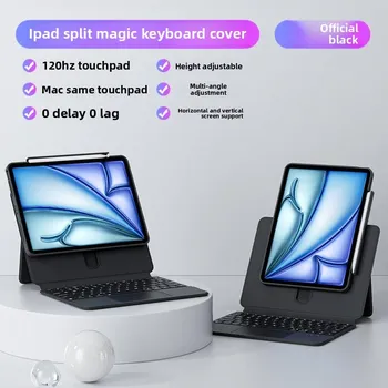 Чехол-клавиатура с магнитным слайдером для iPad для Apple Pro 11 2024 года, новый чехол для планшета Air 6 13 дюймов с управлением треком 10.2 inch