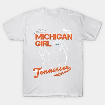 T Shirt Women Michigan Tennessee Harajuku Print Kawaii Tshirt Summer Short Sleeve Female T-Shirt Top Tee S розовый