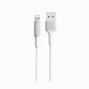Кабель USB 2.0(Am)-Lightning 8-pin(m) OTG, 2.1A, 1м, белый Borofone EzSync BX1