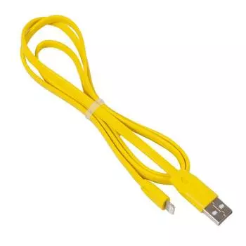 Кабель USB 2.0(Am)-Lightning 8-pin(m), плоский, 2.4A, 1 м, желтый, Remax RC-001i (21621)
