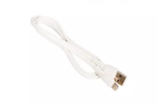 Кабель USB-Lightning 8-pin, плоский, 2.4A, 1м, белый HOCO Noah X40 (11663)