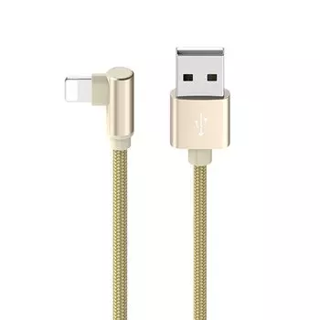 Кабель USB 2.0(Am)-Lightning 8-pin(m), поворотный, 1м, золотистый Borofone Express BX26