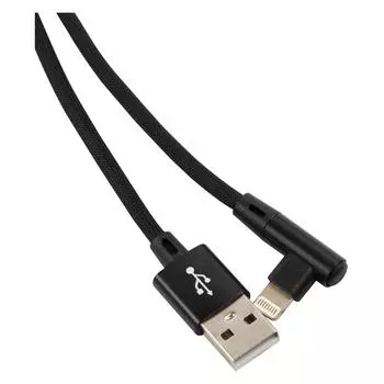 Кабель USB-Lightning 8-pin, угловой, 1м, черный Red Line Touch (УТ000031535)