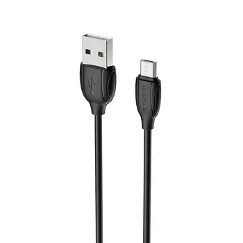 Кабель USB-Micro USB, 1м, черный Borofone Benefit BX19 (01770)