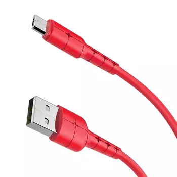 Кабель USB-Micro USB, 1м, красный Hoco Star X30 (91158)