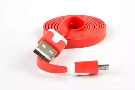 Кабель USB 2.0(Am)-Micro USB 2.0(Bm), 1м, красный Red Line