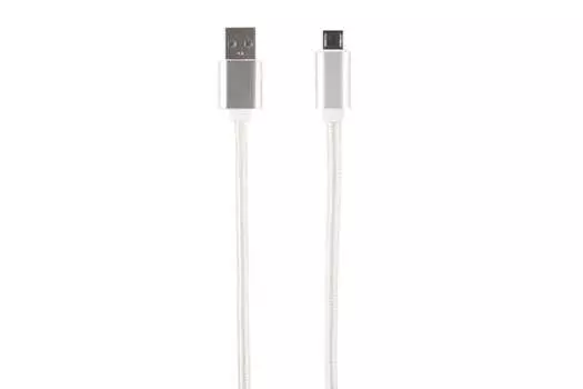 Кабель USB-Micro USB, 1м, серебристый Red Line (УТ000013407)