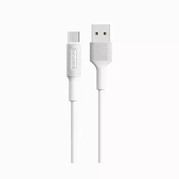 Кабель USB-Micro USB, 2.1A, 1м, белый Borofone EzSync BX1 (81661)