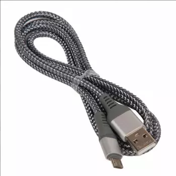 Кабель USB-Micro USB, 2.4A, 1.2м, серый Remax Colorful Light RC-152m (6972174153018)