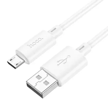 Кабель USB-Micro USB, 2.4A 1 м, белый HOCO X88 (6931474783332)