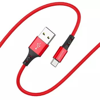 Кабель USB-Micro USB, 2.4A, 1 м, красный Borofone Enjoy BX20 (00803)