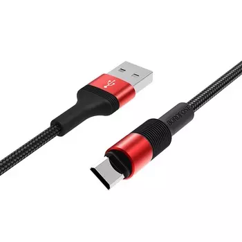 Кабель USB-Micro USB, 2.4A, 1м, красный Borofone Outstanding BX21 (03200)