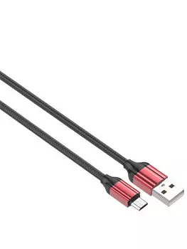 Кабель USB 2.0(Am)-Micro USB 2.0(Bm), 2.4A, 1м, красный LDNIO LS431 (LD_B4632)