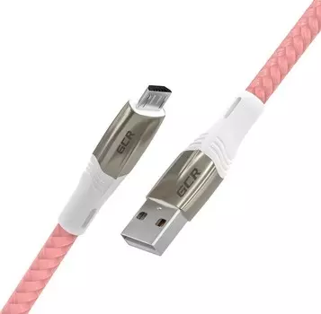 Кабель USB 2.0(Am)-Micro USB 2.0(Bm), 2.4A быстрая зарядка, 1.2м, розовый Greenconnect MERCEDES GCR-51954 (GCR-51954)