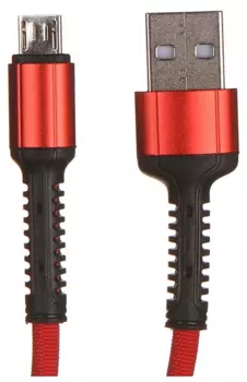 Кабель USB 2.0(Am)-Micro USB 2.0(Bm), 2.4A быстрая зарядка, 2м, красный LDNIO LS64 (LD_B4469)