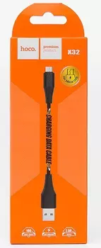 Кабель USB-Micro USB, 2A, 1м, черный HOCO Excellent X32