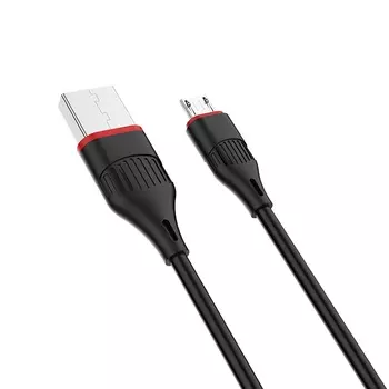 Кабель USB-Micro USB, 2A, PVC пластик, 1м, черный Borofone (BX17 Enjoy)