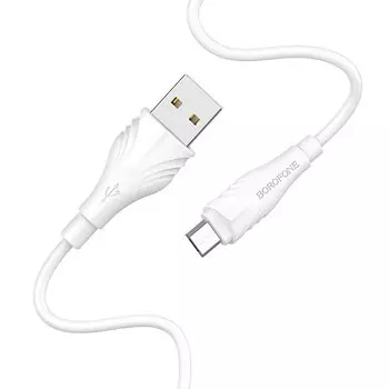 Кабель USB-Micro USB, 2м, белый Borofone Optimal BX18 (00469)
