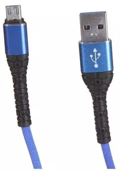 Кабель USB-Micro USB, 3A 1 м, синий mObility (4610103436277)