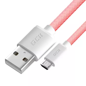Кабель USB 2.0(Am)-Micro USB 2.0(Bm), 3A быстрая зарядка, 1.5м, розовый Greenconnect GCR-51703 (GCR-51703)