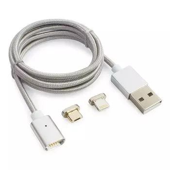 Кабель USB-Micro USB+Lightning 8-pin, 1м Cablexpert (CC-USB2-AMLM3-1M)