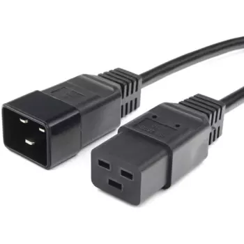Кабель питания IEC-320-C19-IEC-320-C20, 16A, 220В, 1.8м, черный Power Cube (RPC-189C191,8BL)