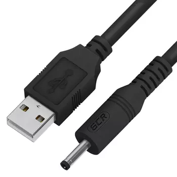 Кабель питания USB 2.0(Am)-DC Jack 3.5mm, 1 м, черный Greenconnect GCR-53490 (GCR-53490)