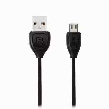 Кабель Remax USB 2.0(AM)-micro USB 2.0, Replica RC-050M Lesu, 1м, черный (105913)