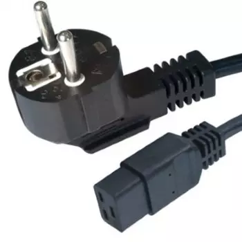 Кабель Schuko-C19, 1.8 м, черный Cablexpert, Сечение кабеля: 3*1.5 мм (PC-186-C19)