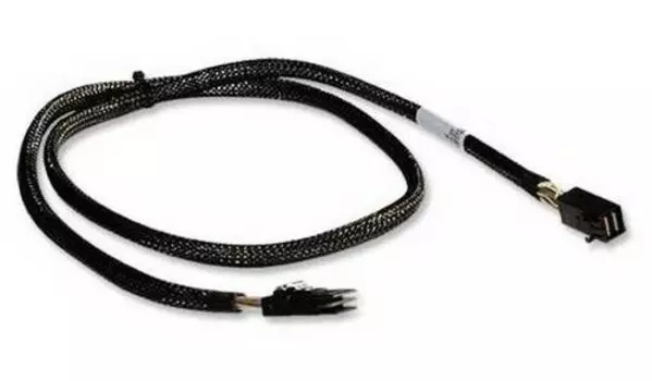 Кабель ACD, SFF-8643 (mini SAS HD) - SFF-8087 (mini SAS), форма сечения круглая, 1 м, черный (ACD-SFF8643-8087-10M)
