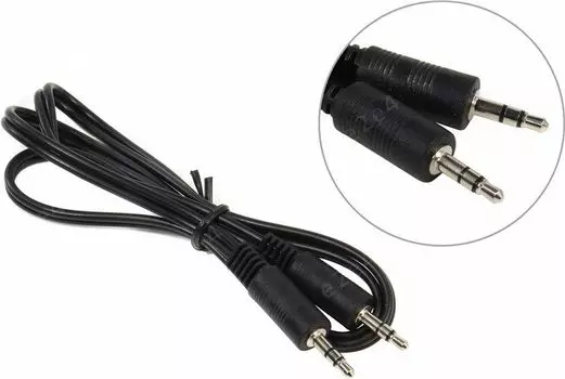 Кабель соединительный 5bites Jack 3.5-Jack 3.5, 70см, черный (AC35J-007M)