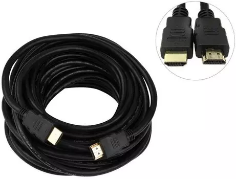 Кабель соединительный аудио-видео HDMI(19M)-HDMI(19M) v1.4 4K, 20 м, черный PREMIER 5-815 (5-815 20.0)
