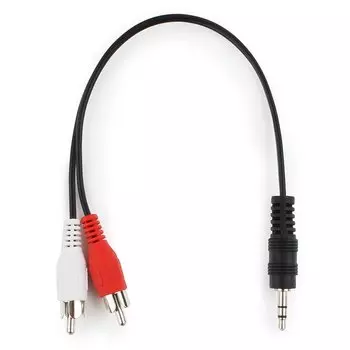 Кабель соединительный Cablexpert Jack 3.5-2xRCA, 20см, 0 (CCA-458/0.2)