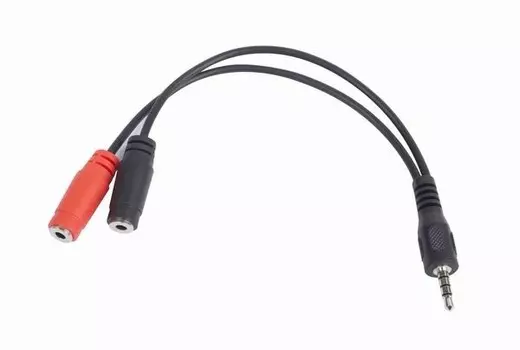 Кабель соединительный Gembird Jack 3.5-Jack 3.5, 20см, черный (CCA-417)