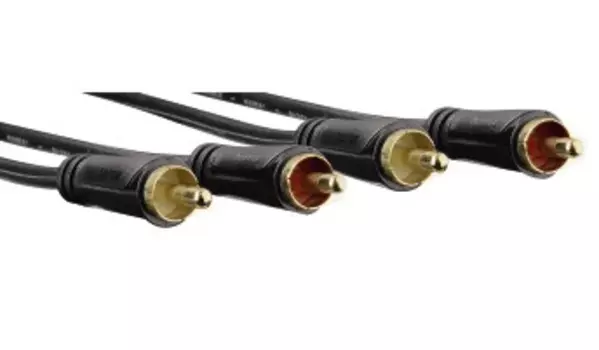 Кабель соединительный Hama 2xRCA-2xRCA(M), 5м, черный (00122284)