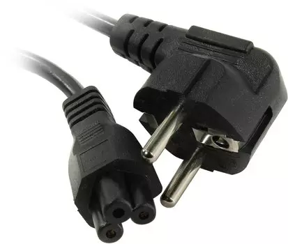 Кабель питания IEC-320-C5-Schuko (Euro)(M), 220В, 1.8м, черный Aopen (ACE022-1.8M)