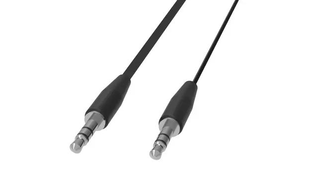 Кабель соединительный Jack 3.5mm(M)-Jack 3.5mm(M), 1 м, черный Ritmix (RCC-140)