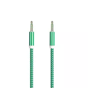 Кабель соединительный Jack 3.5mm(M)-Jack 3.5mm(M), 1 м, зеленый Smartbuy (A-35-35 green)