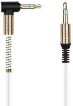 Кабель соединительный Jack 3.5mm(M)-Jack 3.5mm(M), 1м, белый Smartbuy (A-35-35-fold white)