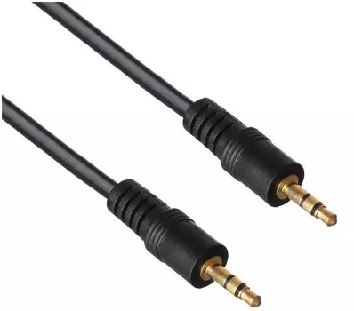 Кабель соединительный Jack 3.5mm(M)-Jack 3.5mm(M), 2 м, черный Exegate (EX205311RUS)