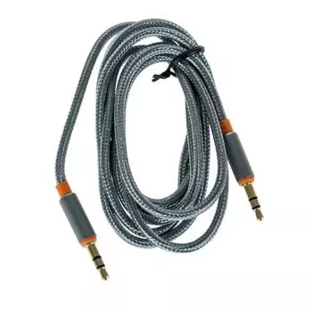 Кабель соединительный Jack 3.5mm(M)-Jack 3.5mm(M), 2 м, серый Jet.A (JA-AC02 2m Grey)